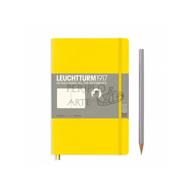 Cuaderno notas liso B6 tapa blanda Lemon