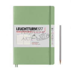 Cuaderno notas rayado A5 tapa blanda Muted Sage