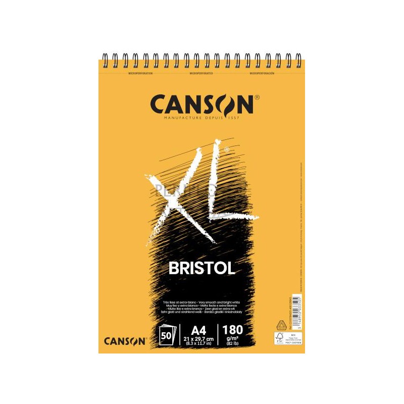 Bloc Canson XL Bristol A4 50h 180g extraliso