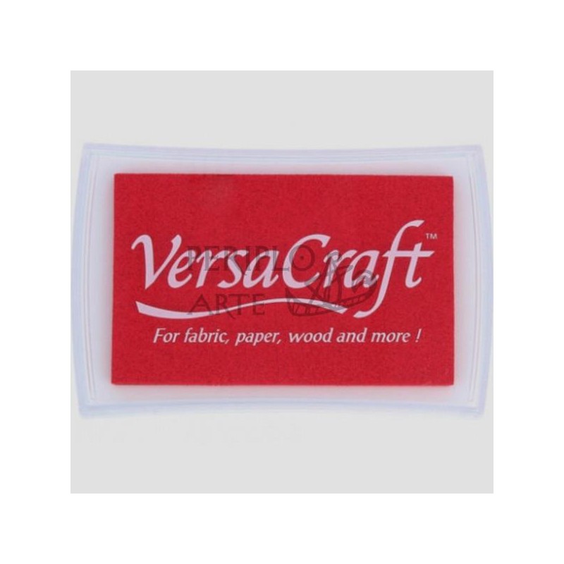 Tinta tela VersaCraft tampón 50g Poppy Red 114