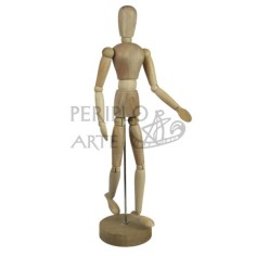 Maniquí articulado femenino 30 cm