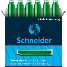 Caja 6 cartuchos tinta Schneider verde