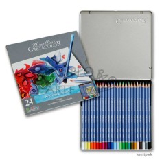 Estuche metálico 24 lápices Aquarelle Cretacolor