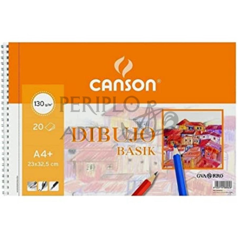 Bloc espiral Canson Basik A4   23x32 5cm  20h