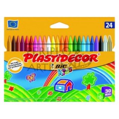 Caja 24 ceras color Plastidecor