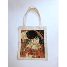 Bolsa tela algodón orgánico El Beso Klimt