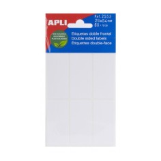 Etiquetas adhesivas APLI 26x54mm 60 uds