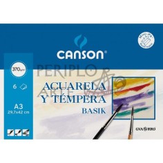 Mini pack Basik Acuarela y Témpera A3 370 gr  