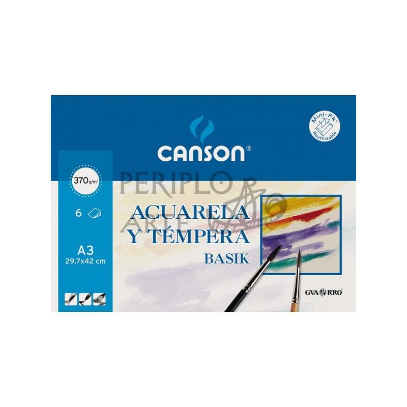 Mini pack Basik Acuarela y Témpera A3 370 gr  