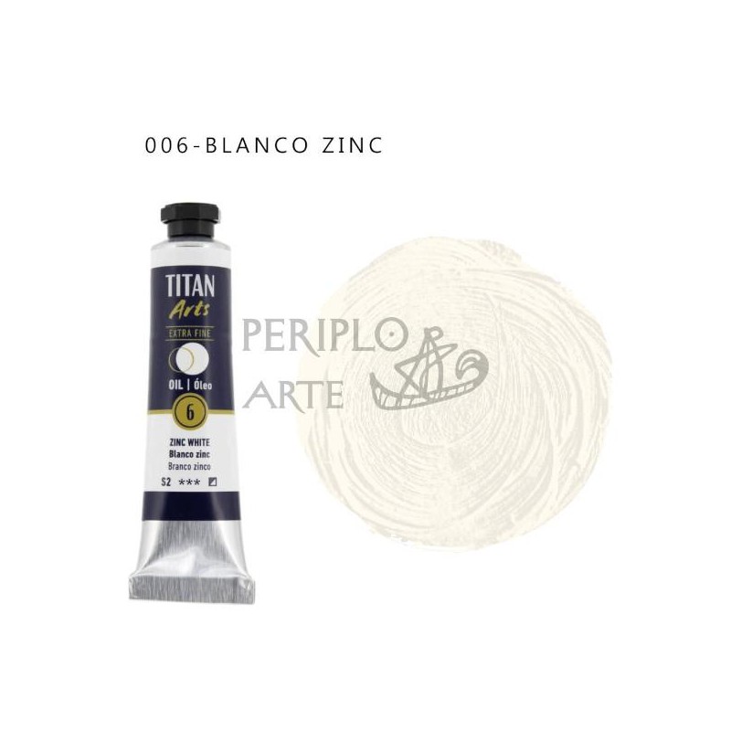 Óleo Titan Arts 20ml Blanco Cinc 6