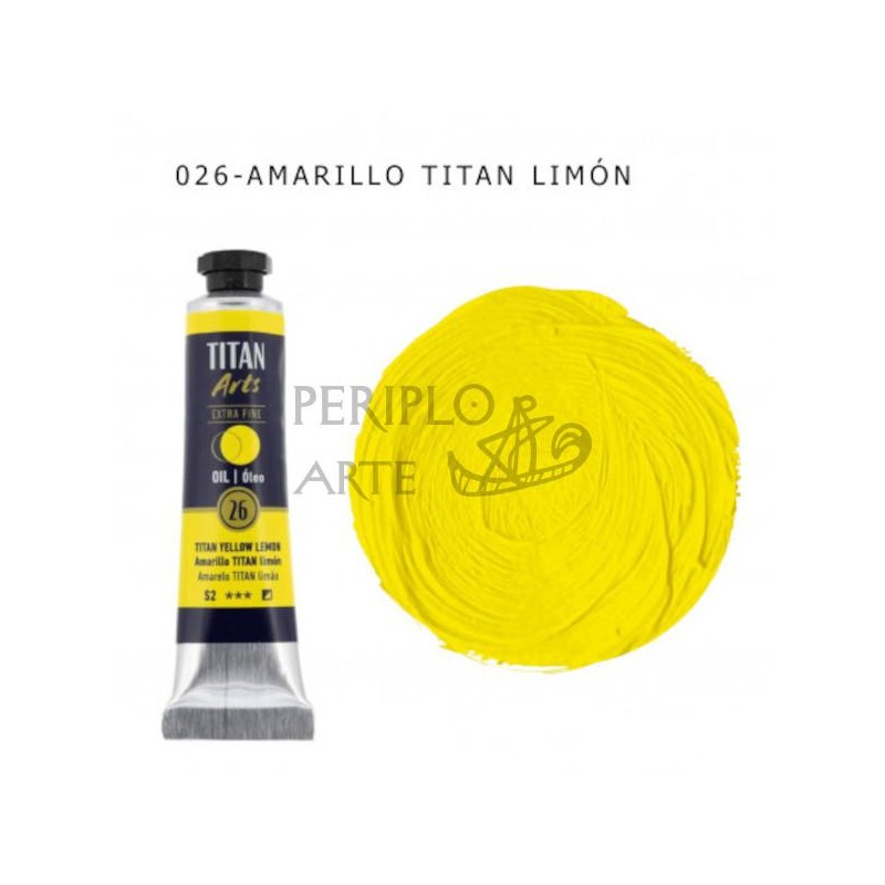 Óleo Titan Arts 20ml Amarillo Limón 26