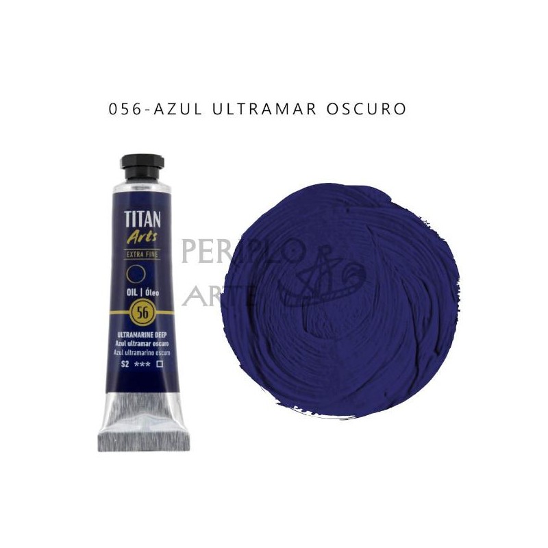 Óleo Titan Arts 20ml Azul Ultramarino Oscuro 56