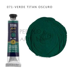 Óleo Titan Arts 20ml Verde Titán Oscuro 71