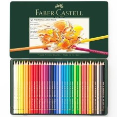 Estuche metal 36 lápices Polychromos Faber-Castell