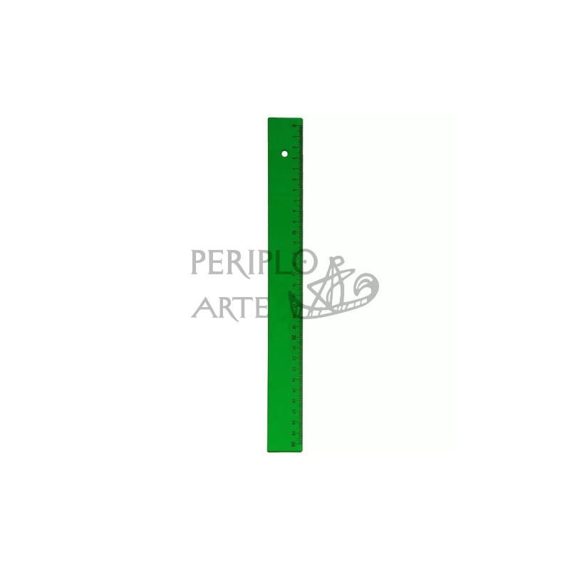 Regla 30 cm verde Faibo
