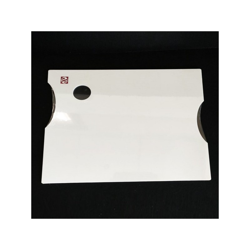 Paleta rectangular metacrilato blanco 25x35cm