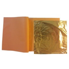 Libro pan oro falso 14x14cm 25 hojas
