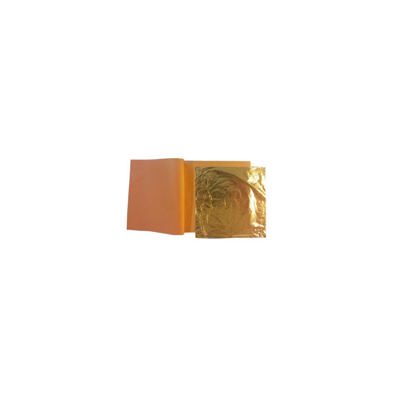 Libro pan oro falso 14x14cm 25 hojas
