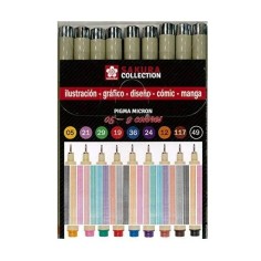 Set Pigma Micron 9 colores 05