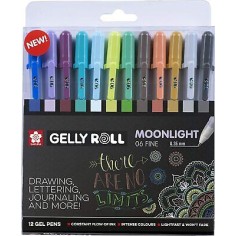 Set 12 bolígrafos Gelly Roll Moonlight