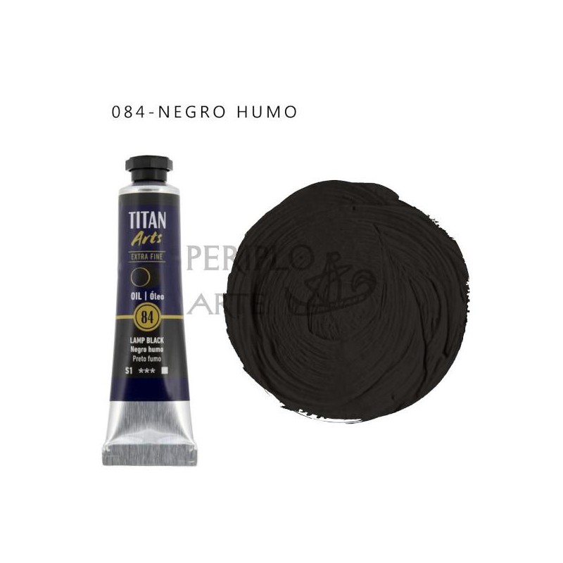Óleo Titan Arts 20ml Negro Humo 84 Óleo Titan Arts 20ml Negro Humo 84