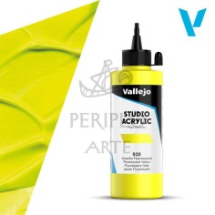 Acrílico Vallejo Studio 200ml nº930 Amarillo Fluor