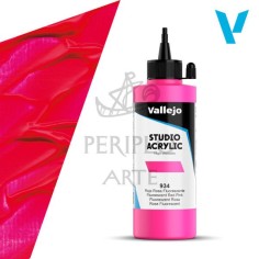 Acrílico Vallejo Studio 200ml nº934 Rojo Rosa Fluo