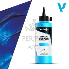 Acrílico Vallejo Studio 200ml nº936 Azul Fluor