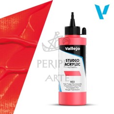 Acrílico Vallejo Studio 200ml nº933 Rojo Fuego Flu