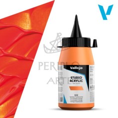 Acrílico Vallejo Studio 500ml nº932 Naranja Fluor