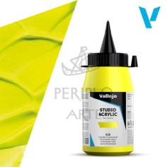 Acrílico Vallejo Studio 500ml nº930 Amarillo Fluor