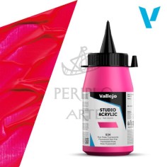 Acrílico Vallejo Studio 500ml nº934 Rojo Rosa Fluo