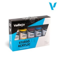 Caja 5 primarios acrílicos Vallejo Studio 200ml