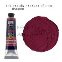 Óleo Titan Arts 20ml Carmín Garanza Sólido Osc 39