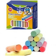 Tizas jumbo 8 colores Bismark