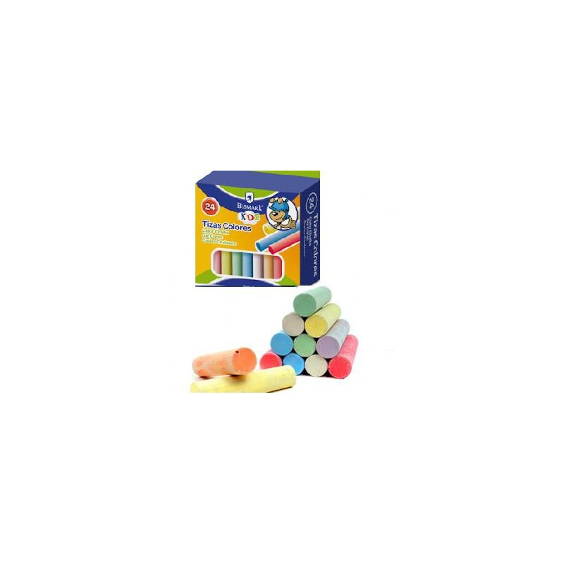 Tizas jumbo 8 colores Bismark