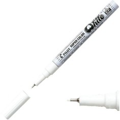 Rotulador Supercolor Pilot extrafino blanco