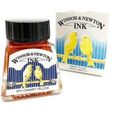 Tinta de dibujo Winsor&Newton Amarillo Canario 973