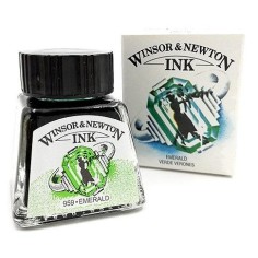 Tinta de dibujo Winsor&Newton Verde Esmeralda 959