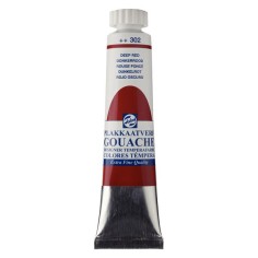 Gouache témpera Talens 20ml Rojo Oscuro 302