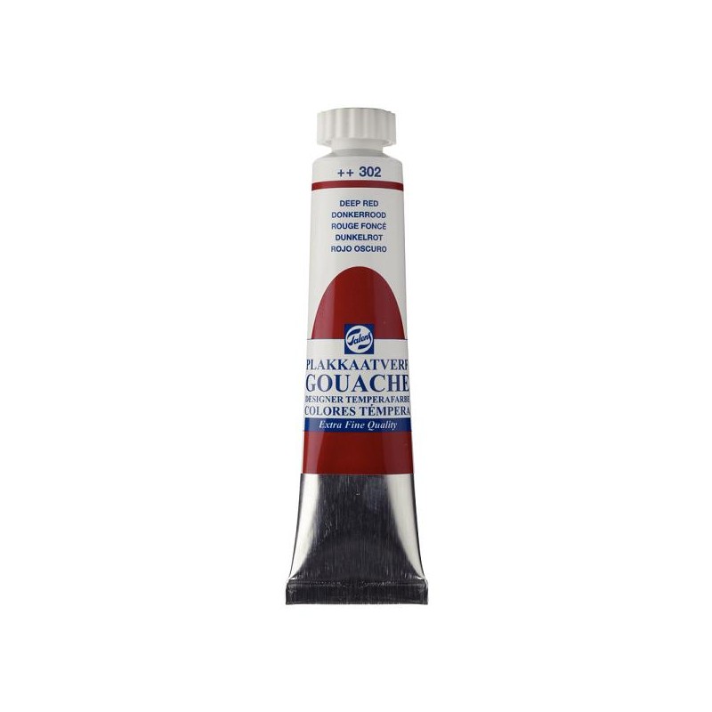 Gouache témpera Talens 20ml Rojo Oscuro 302 Gouache témpera Talens 20ml Rojo Oscuro 302