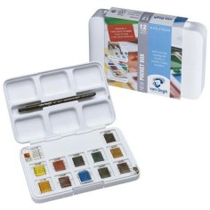 Estuche acuarelas Van Gogh pocket box 12