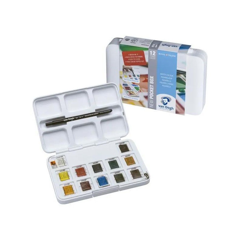 Estuche acuarelas Van Gogh pocket box 12 Estuche acuarelas Van Gogh pocket box 12