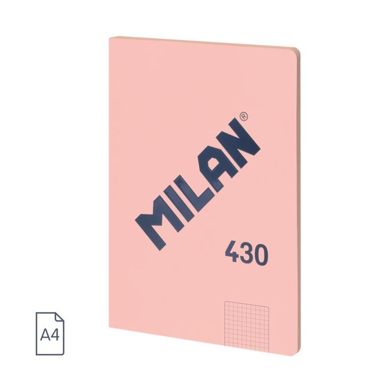 Libreta A4 Milan 430 cuadros 5x5 Rosa Libreta A4 Milan 430 cuadros 5x5 Rosa