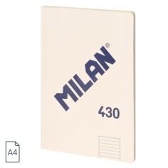 Libreta A4 Milan 430 rayas Beige