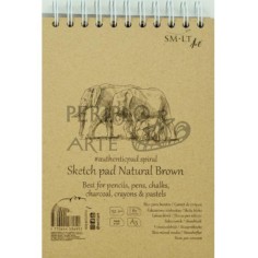 Sketch pad Natural Brown SM·LT espiral A5