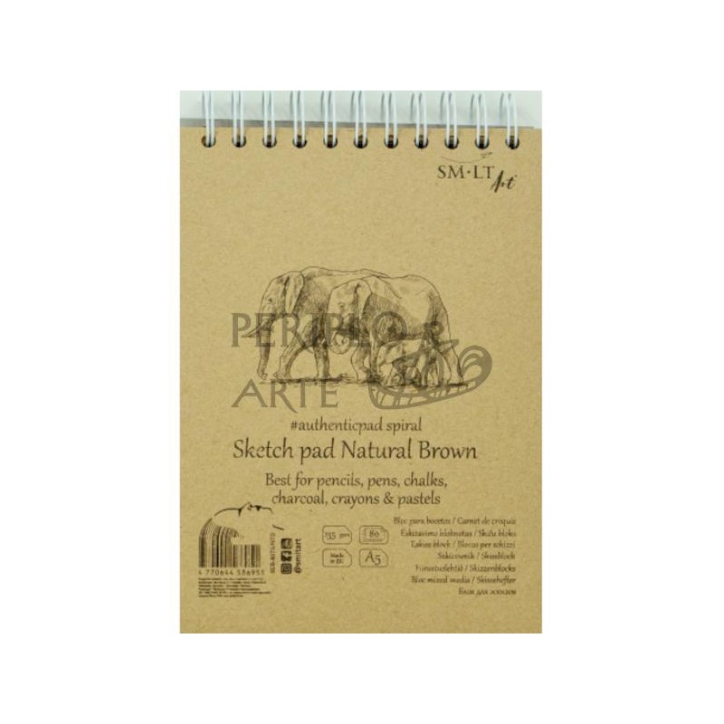 Sketch pad Natural Brown SM·LT espiral A5