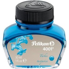 Tinta estilográfica Pelikan 4001 30ml Azul Turques