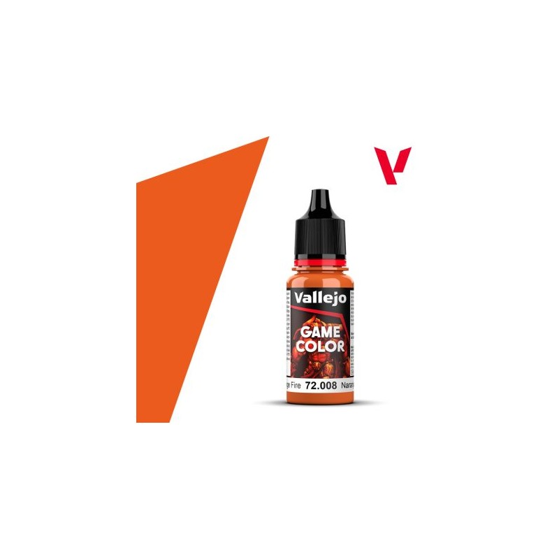 Vallejo Game Color Naranja Fuego 72 008 Vallejo Game Color Naranja Fuego 72 008