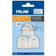 Blister 3 recambios afilaborra Eraser&Brush Milan